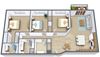 Autumn Ridge Apartments | Three Bedroom | Plan 32A Autumn Ridge Apartments | Three Bedroom | Plan 32A